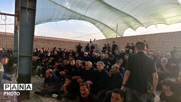 مراسم عزاداری عصر عاشورا در روستای نصرآباد