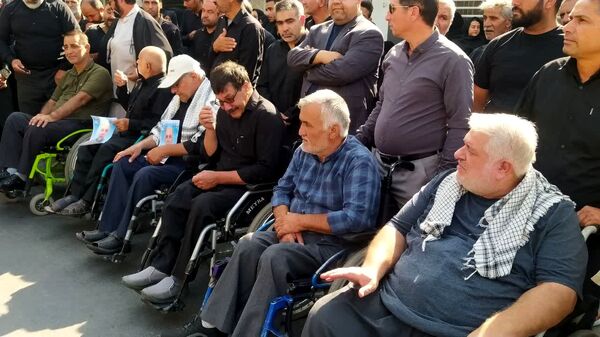 مراسم تشییع پیکر شهید جانباز «علی رفیعی» در کاشمر 