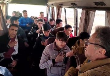 اردوی زیارتی بسیجیان پایگاه شهید رجایی شهرستان سملقان به مشهد مقدس 