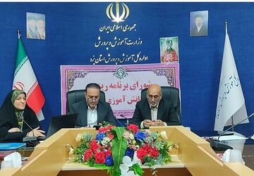برگزاری جلسه‌ شورای برنامه ریزی سازمان دانش آموزی در اداره کل آموزش و پرورش یزد
