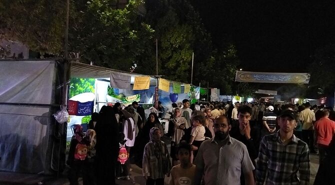 مهمانی کیلومتری غدیر در نیشابور 