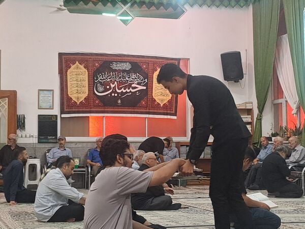 مراسم شب اربعین در مسجد الهادی نیشابور
