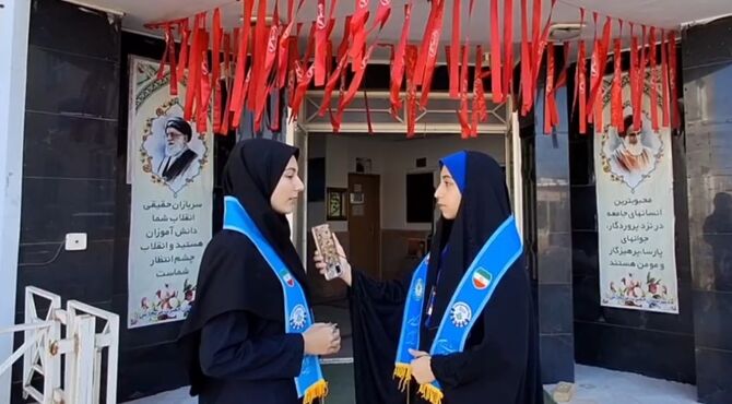 گرامیداشت یاد و خاطره شهدا در دبیرستان حضرت مریم(س) شهر جعفریه