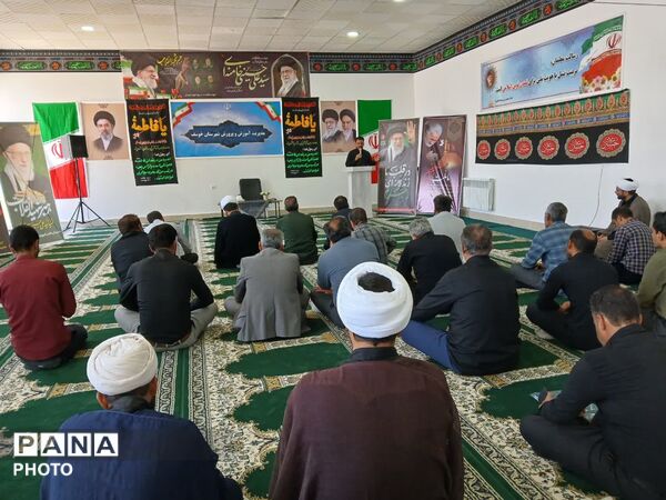تجدید میثاق فرهنگیان شهرستان خوسف با آرمان‌های آقای شهید ایران