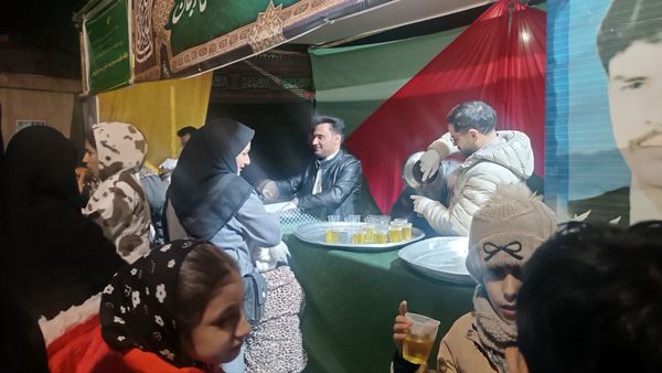 موکب های پذیرایی در جشن خیابانی مهر علوی کاشمر