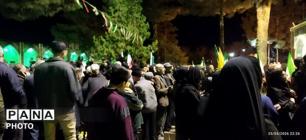 تدفین پیکر مطهر شهید مهدی عمارلو در بهشت فضل شهرستان نیشابور