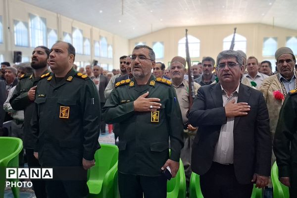  آیین تکریم و معارفه فرمانده ناحیه مقاومت بسیج شهرستان باشت