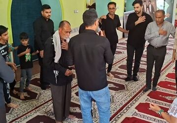 طنین سوگواری ظهر اربعین در حسینیه امام جعفر صادق (ع) روستای بناب