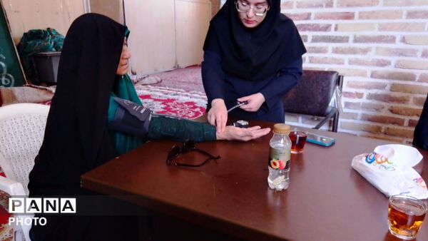 میز خدمت در مسجد جامع شهرستان نیشابور 
