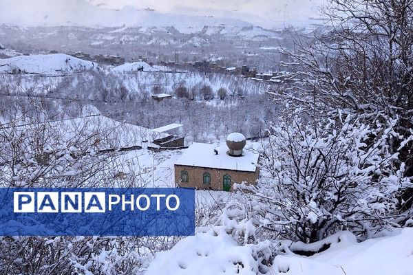 برف بارید و خدا پاکی خود را به شهر زیبایی بار هدیه کرد