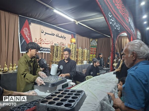 پذیرایی موکب حیدریون نیشابور از زائران مشهد مقدس 