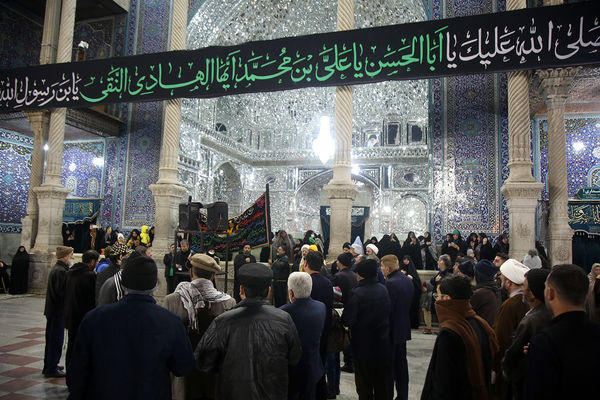 مراسم عزاداری سالروز شهادت امام هادی(ع) در حرم حضرت معصومه(س)