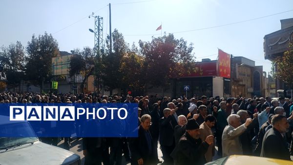 راهپیمایی مردم نیشابور و اعلام حمایت خود از مردم مظلوم عزه و لبنان 