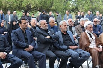 اولین سالگرد شهید محمد کاظمی با حضور وزیر آموزش و پرورش در بهشت رضای مشهد
