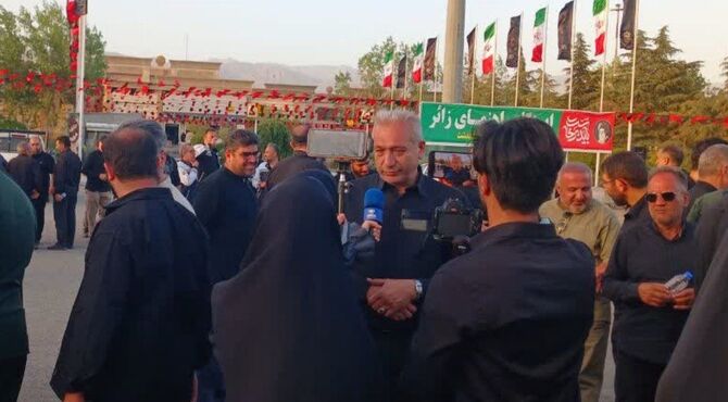 محمدشهر در صف خدمت به زائران «امام شهید» است