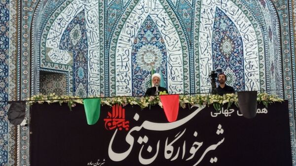مراسم شیرخوارگان حسینی در مصلی بزرگ امام علی(ع) شهرستان ساوه