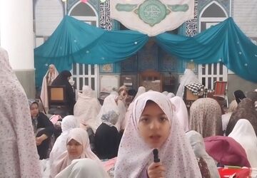 دومین روز از همسایگی با خدا در اعتکاف مادر و دختری تفت