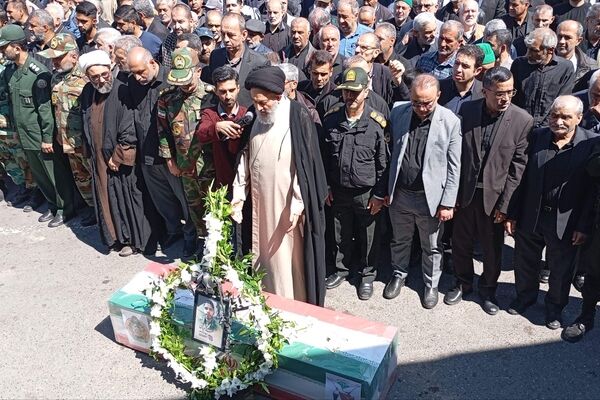 تشیع پیکر شهید محمد عباسی در گرگان