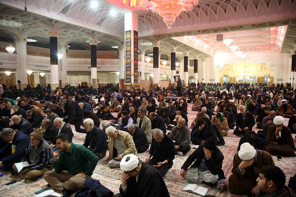 مراسم عزاداری سالروز شهادت امام هادی(ع) در حرم حضرت معصومه(س)