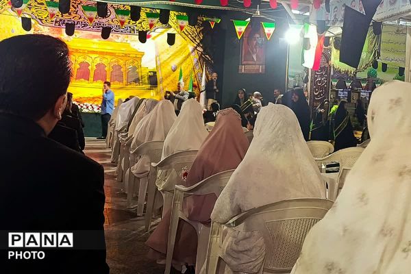 حضور 26 زوج جوان در اجتماعات شبانه و گلباران کردن مزار شهدا
