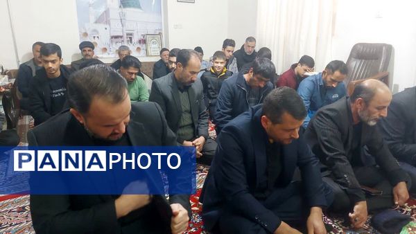 مراسم دعا ندبه هم زمان با ایام فاطمیه در شهرستان خلیل‌آباد