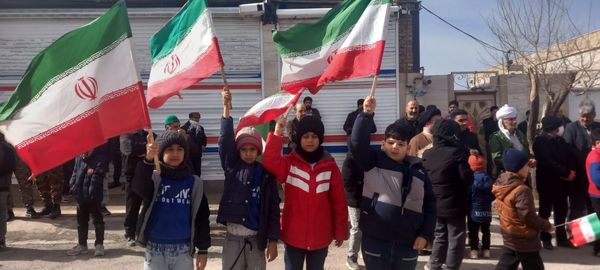 حضور پرشور مردم جلگه رخ در راهپیمایی بزرگداشت ۲۲ بهمن ماه