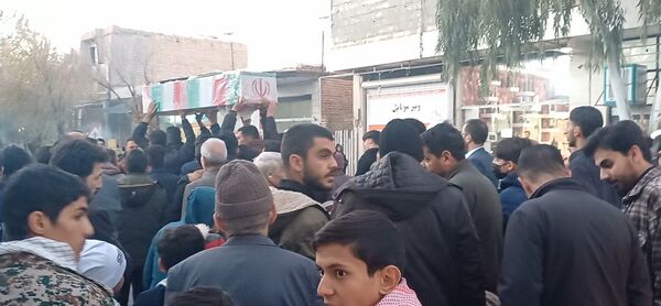بدرقه شهدای گمنام در شهرستان کوهپایه 
