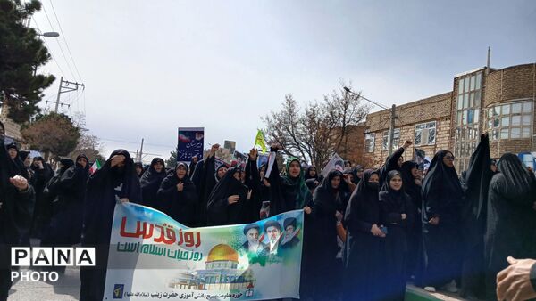 حضور باشکوه مردم مومن باخرز در راهپیمایی روز قدس