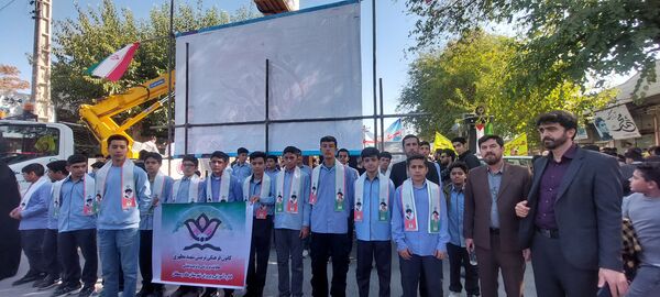 راهپیمایی روز ۱۳ آبان در شهرستان سملقان