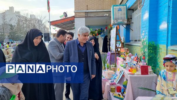 آیین نواختن زنگ هوای پاک در دبستان شریعه افشار‌نژاد ناحیه ۶