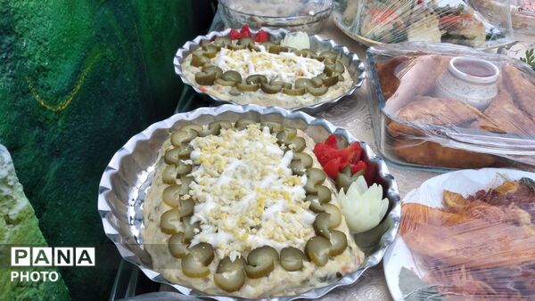 جشنواره غذا در مدرسه شهید سید خلیل رضوی شهر بار نیشابور