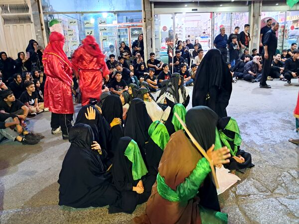 آیین خیمه سوزان در مسجد ابوالفضل قائمشهر