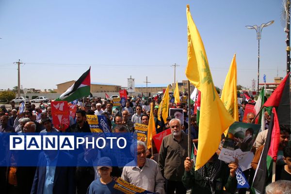 راهپیمایی روز قدس در تنگستان