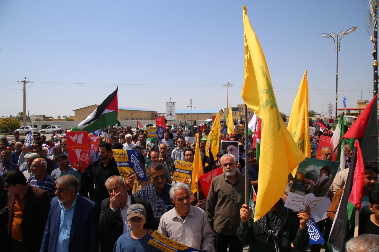 راهپیمایی روز قدس در تنگستان