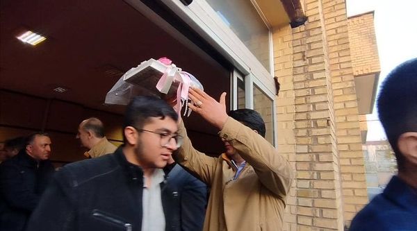 مراسم بدرقه زائران عمره مفرده ویژه دانش‌آموزان پسر استان آذربایجان شرقی