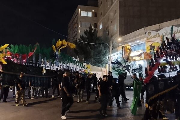 عزاداران ایاعبدالله‌الحسین، شب تاسوعا فردوسیه شهریار