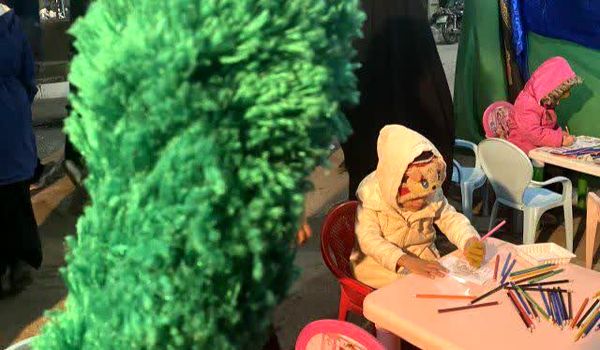 غرفه کودک هیئت انصارالحسین (ع) در جشن نیمه شعبان آزادشهر