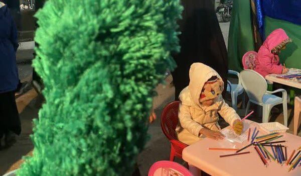 غرفه کودک هیئت انصارالحسین (ع) در جشن نیمه شعبان آزادشهر