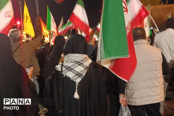 تجمعات‌ شبانه ضد صهیونیستی در میدان امام خمینی (ره) شهرستان قرچک