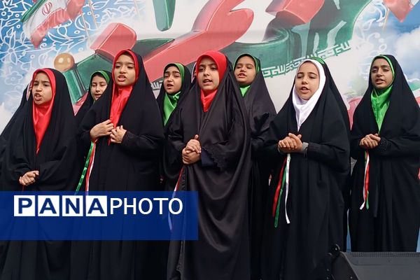 راهپیمایی باشکوه مردم قیامدشت در حمایت از آرمان‌های انقلاب