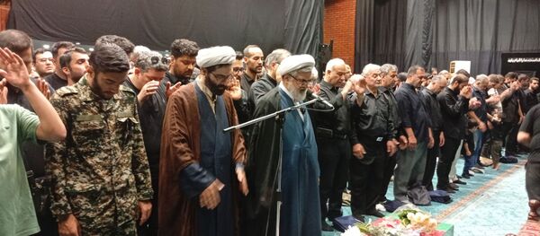 تشییع باشکوه پیکر بسیجی شهید در حمله رژیم صهیونیستی؛ مردم با فریاد مرگ بر اسرائیل وداع کردند