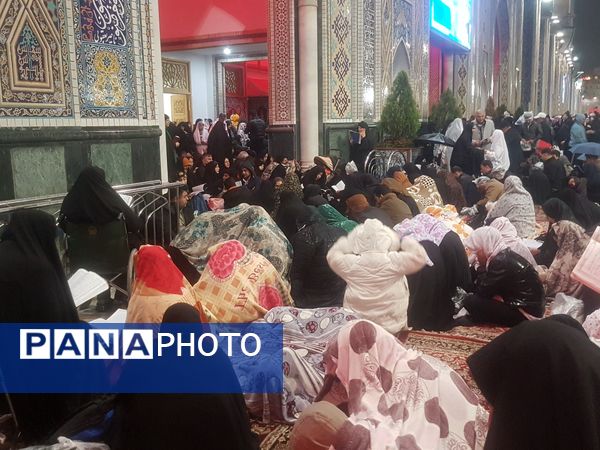 حرم مطهر رضوی میزبان  سوگواران درآخرین شب قدر