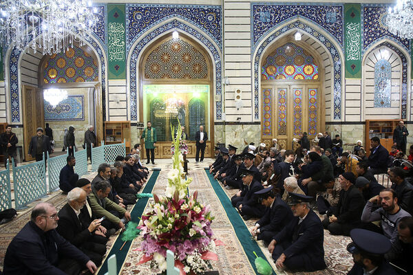 جشن عید مبعث در شب و روز بارانی حرم حضرت معصومه(س)