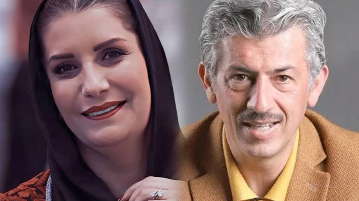 حضور فریبا کوثری و سیروس همتی در جمعیت هلال احمر