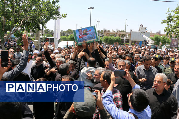 تشییع پیکر شهید مدافع حرم لشکر فاطمیون در قم