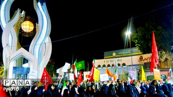 طنین فریادهای «وعده صادق ۵» در تجمع مهرورزی