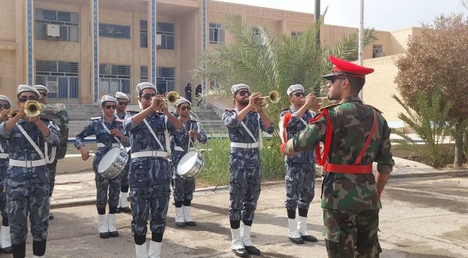 برافراشتن پرچم مقدس جمهوری اسلامی ایران در آموزشگاه سما 