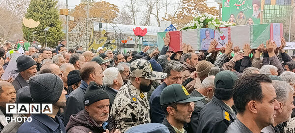 تشییع دو شهید شهرستان بجنورد در استان خراسان شمالی 