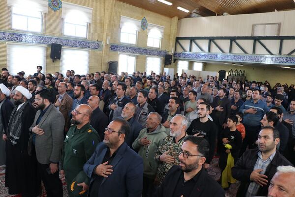حضور پرشور بسیجیان شهرستان جاجرم در گردهمایی عظیم بسیجیان جاجرم، هم نوا با طنین نام شهید گمنام