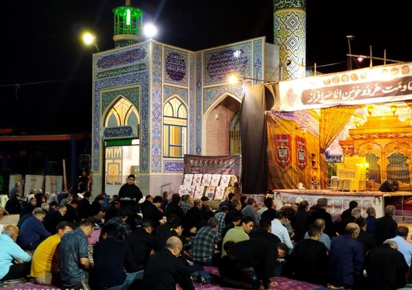 مراسم شب ششم  محرم در گلزار شهدای نیشابور